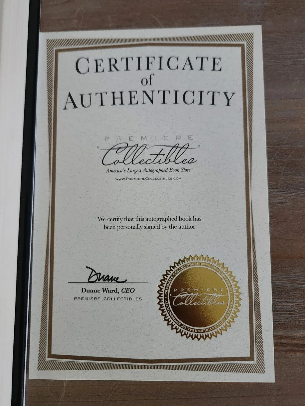 Signed Rob Smith Always a Soldier Hardcover Book With COA Military Memoir